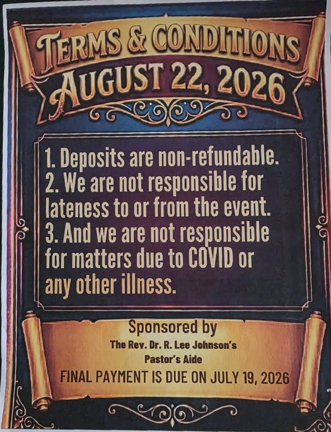 Terms And Conditions. Aug 22, 2026